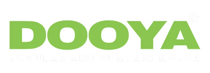 The image displays the word DOOYA in bold, light green capital letters on a white background.